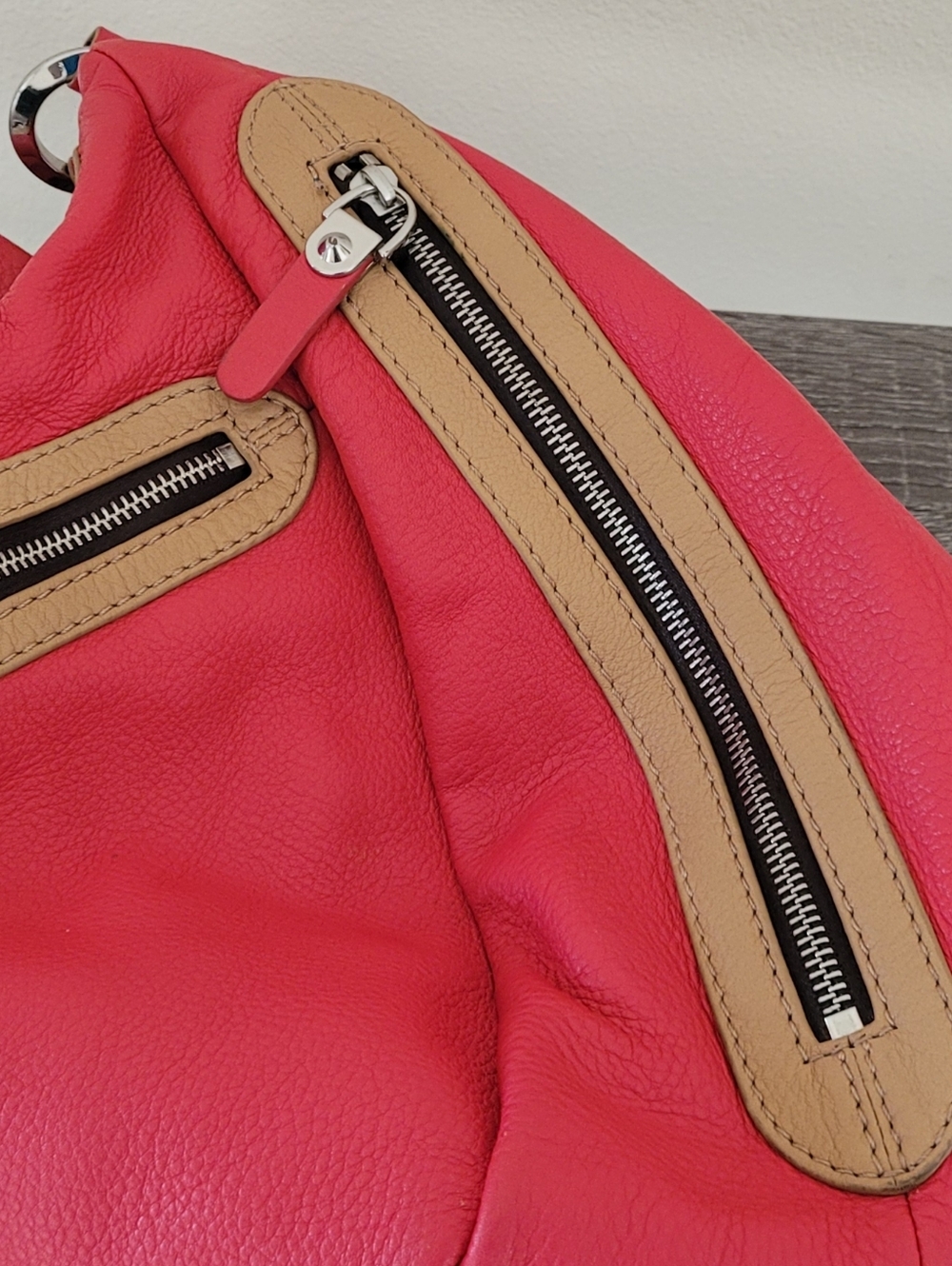 ORYANY EMME Hobo Red Leather Half Mood Bag - Picture 15 of 16